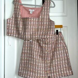 House of Harlow Tweed Two Piece Set